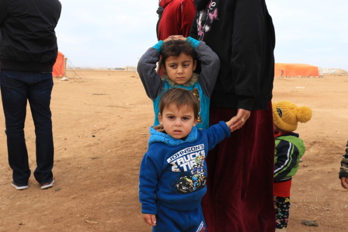 Members of the Christian humanitarian organization World Help recently traveled to refugee camps near the Jordan-Syria border to deliver essentials.