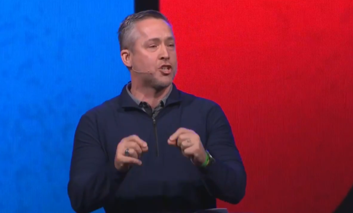 SBC President J.D. Greear speaks at the Cross19 Conference in Louisville, Ky., on January 4, 2019.