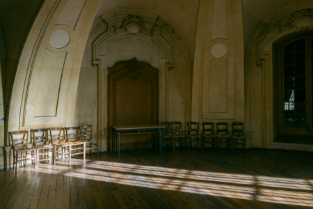 This room in the Reformed Church of the Oratory of the Louvre in Paris was used by American Presbyterians and Episcopalians in the 19th century.