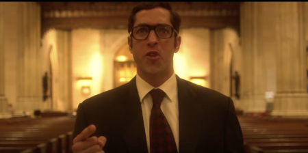 Screenshot from "Roe v. Wade" first look teaser. In Theaters 2019.