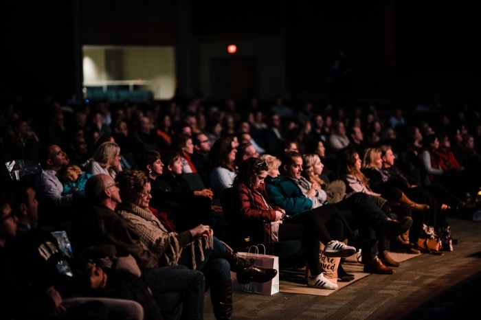 Attendees watch on during the 2019 Evangelicals for Life conference at the McLean Bible Church in McLean, Virginia on Jan. 16, 2019. 