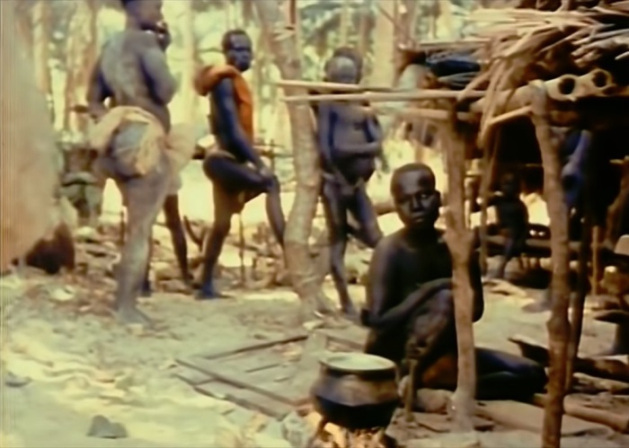 Members of the Onge Tribe in the Andaman Islands 