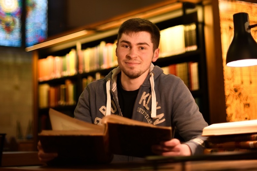 Jonny Woods (pictured above), a third-year divinity undergraduate, has become the first person in the world to read some of the hundreds of pages of shorthand notes left by famous Baptist leader Andrew Fuller.