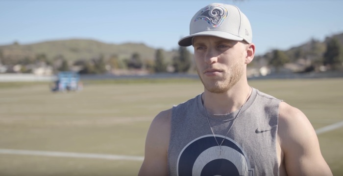 Cooper Kupp, wide receiver for the Los Angeles Rams, speaking about the Bible in a YouVersion video uploaded to YouTube on Jan. 31, 2019. 