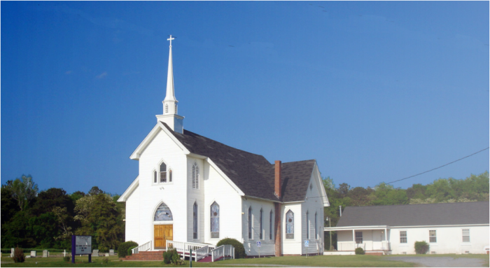 The First Baptist Church in Capeville, located in Virginia’s Northampton County.