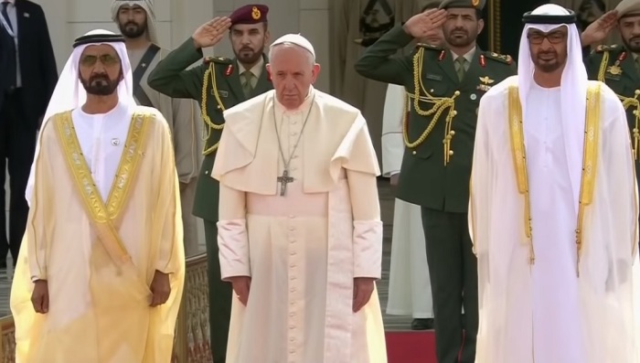 Pope Francis became the first Roman Catholic pope to step foot on the Arabian Peninsula by visiting Abu Dhabi in the United Arab Emirates on Feb. 3-5, 2019. 