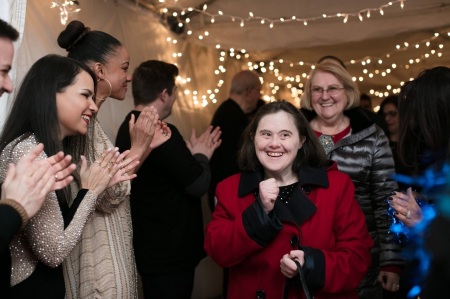 Attendees at the 2018 Night to Shine prom, held by the New Jersey-based Liquid Church.