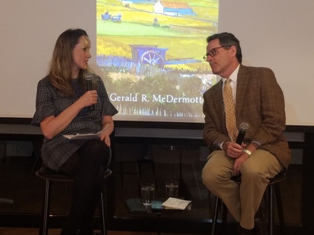 Shelley Neese of The Jerusalem Connection Report speaks with Anglican theologian and author Gerald McDermott at a gathering in Washington, D.C. on February 4, 2019.