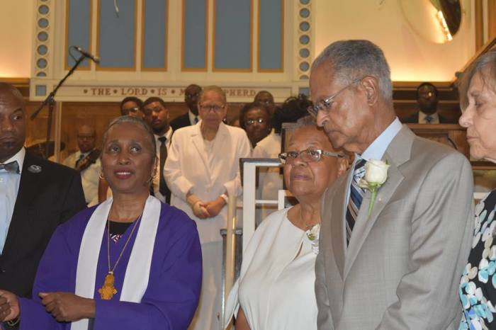 The Rev. Cheryl J. Sanders (L), professor of Christian Ethics at the Howard University School of Divinity and senior pastor of the Third Street Church of God in Washington, D.C., believes black churches will no longer be necessary if racism is conquered.