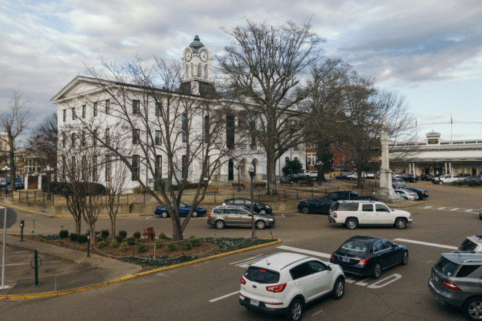 The iconic Square in Oxford, Mississippi.