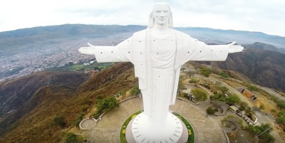Cristo de la Concordia is a statue of Jesus Christ located atop San Pedro Hill, to the east of Cochabamba, Bolivia