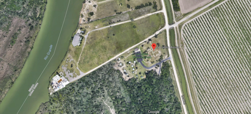 Aerial view of La Lomita, Mission, Texas. 