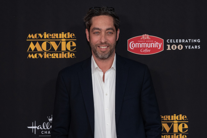 Nick Loeb attends the 2019 Movieguide awards, Feb. 8, 2019. 
