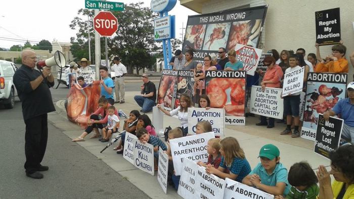 A Planned Parenthood protest in Albuquerque, N.M. in August 2015. ·
