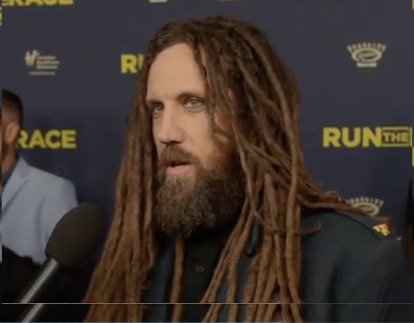 Brian Head Welch at the premiere of "Run The Race", Hollywood , California, Feb 11, 2019.