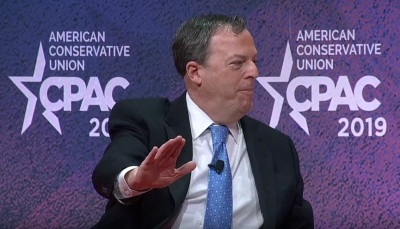 Matthew Spalding, associate vice president and dean of Educational Programs for Hillsdale College of Washington, D.C., speaking as part of a panel at the Conservative Political Action Conference on Thursday, February 28, 2019. 