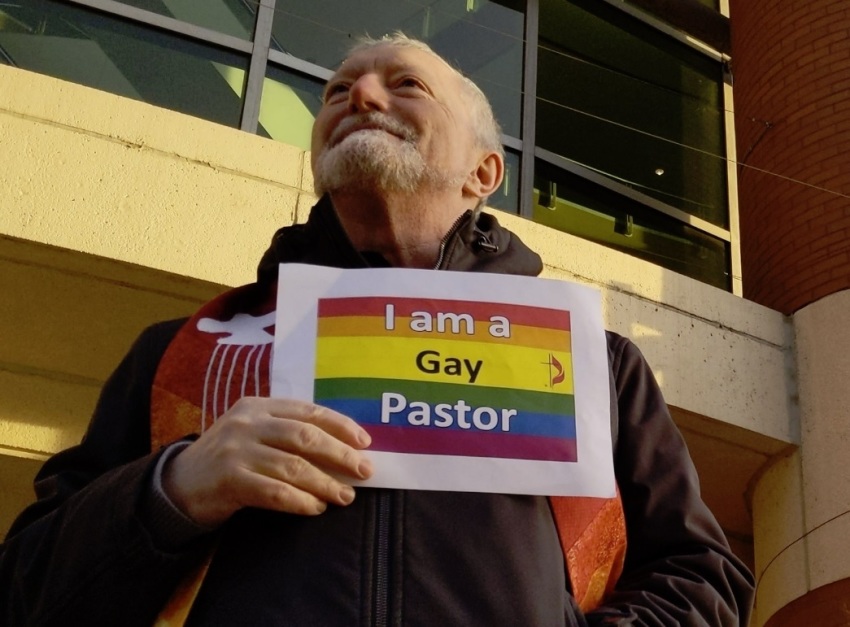 Pastor Mark Thompson of Central United Methodist Church in Lansing, Michigan