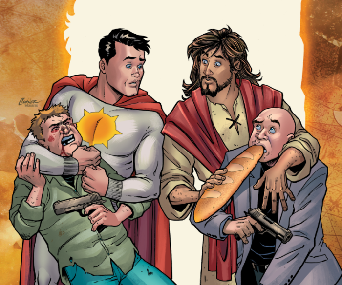 An image from Ahoy Comics' 'Second Coming' featuring Jesus Christ.