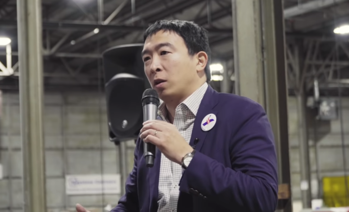 2020 Democratic presidential hopeful, Andrew Yang, 44.