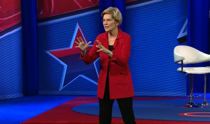 2020 Democrat presidential candidate, Sen. Elizabeth Warren of Massachusetts at CNN town hall in Jackson, Miss., on March 18, 2019.