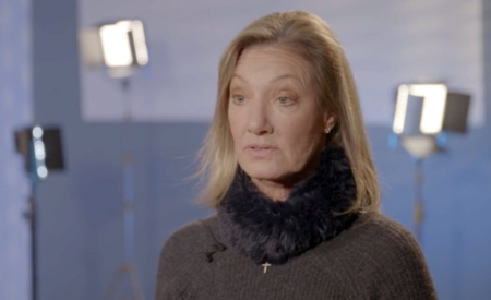 Elizabeth Gabler, president of Fox 2000 on the set of "Breakthrough" in Winnipeg, Canada, 2018.