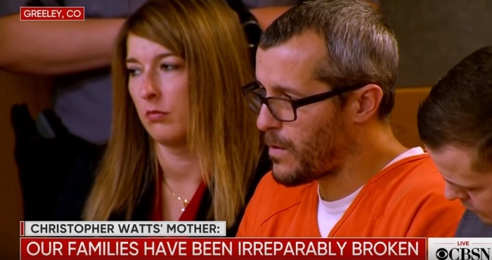 Colorado man Christopher Watts was sentenced to life without parole in November 2018 after pleading guilty to murdering his pregnant wife and their two young daughters and dumping their bodies on an oil work site. 