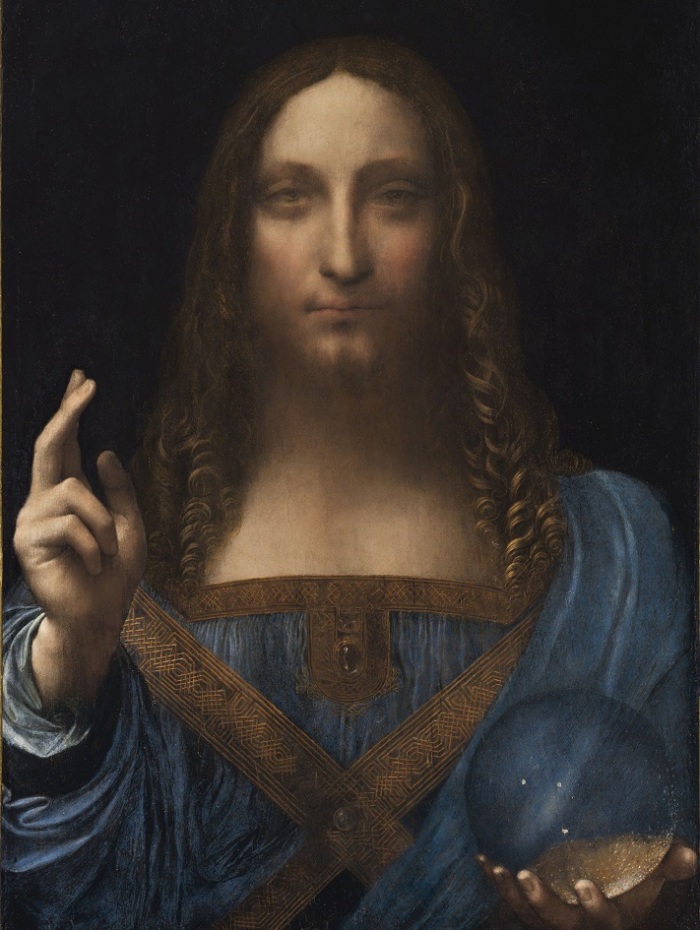 Leonardo da Vinci's c.1500, Salvator Mundi.