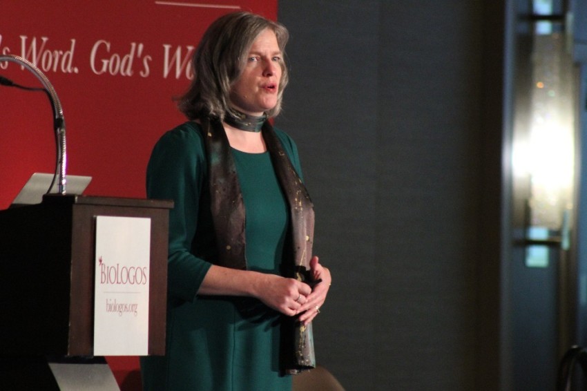 BioLogos Foundation President Deborah Haarsma speaks at the BioLogos 19 Conference in Baltimore, Maryland, on March 28, 2019.
