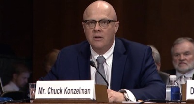 Chuck Konzelman, writer and director the pro-life movie 'Unplanned,' testifies before the Senate Judiciary Committee's Subcommittee on the Constitution on Wednesday, April 10, 2019. 