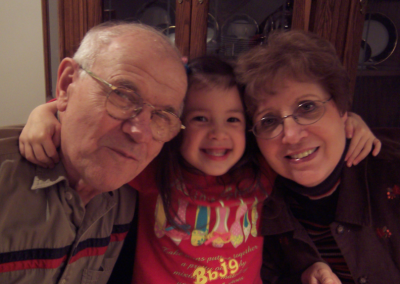Randal Rauser's father, mother and daughter in 2006.