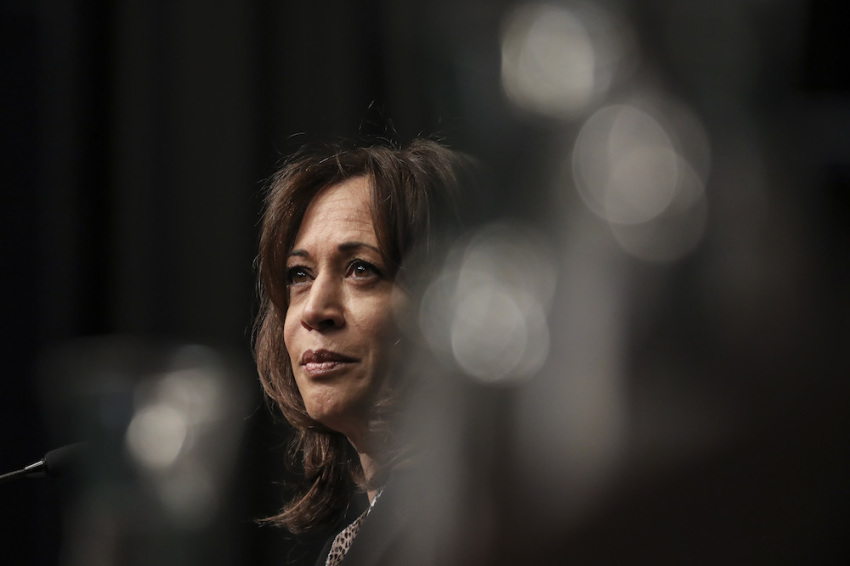 Democratic presidential candidate U.S. Sen. Kamala Harris (D-CA) speaks at the National Action Network's annual convention, April 5, 2019 in New York City.