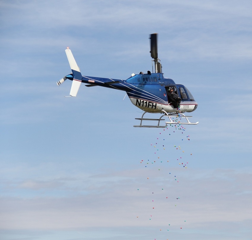 The 2018 Easter Egg Drop event held by Metro Community Church of Edwardsville, Illinois.