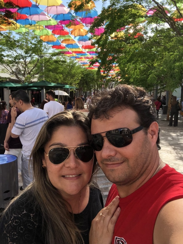 Miami couple Lilliane and Rodrigo Farinazo on vacation.