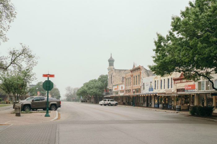 The charming streets of Georgetown, Texas. 