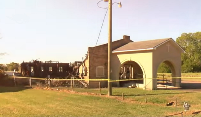 The Greater Union Baptist Church in St. Landry Parish, La. was set ablaze on April, 2, 2019.