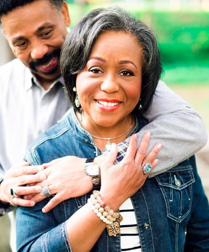 Dr. Tony Evans pictured with his wife Lois.
