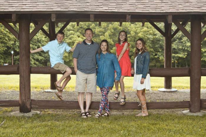 Phil Heller and his family pose for a photograph. Heller has been tapped to be the new lead pastor at Crossroads Christian Church in Indiana in April 2019. 