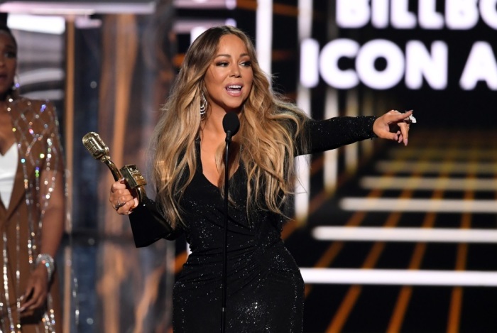 Honoree Mariah Carey accepts the Icon Award onstage during the 2019 Billboard Music Awards at MGM Grand Garden Arena on May 01, 2019, in Las Vegas, Nevada. 