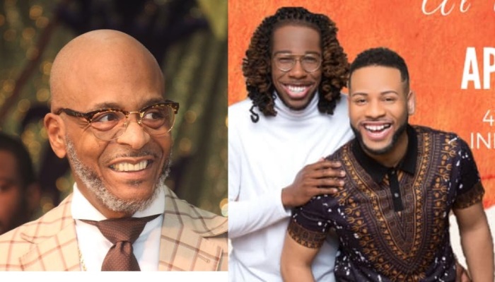 Conservative megachurch pastor, Bishop Larry Trotter of Chicago's Sweet Holy Spirit Church (L) and Pastor Keith McQueen and his husband (R) of Powerhouse Church of Deliverance in Indiana.