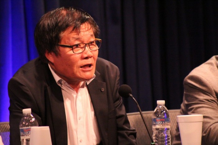 Kim Yong-Hwa, the founder of the North Korean Refugees Human Rights Association, speaks at the Family Research Council headquarters in Washington, D.C. on May 2, 2019 for a North Korea Freedom Week event. 