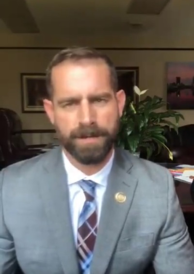 Pennsylvania state Rep. Brian Sims seen in a video posted to Twitter on May 7, 2019. 