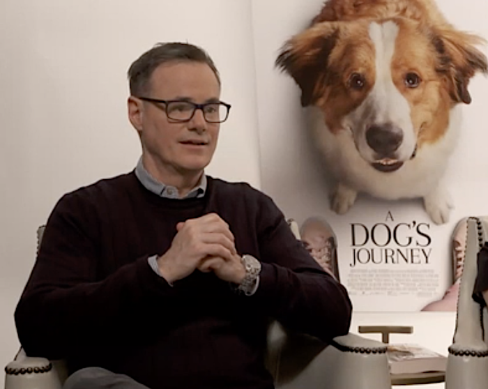 Writer of 'A Dog's Journey' sits down to share about how the film came about, Los Angeles, May 4, 2019