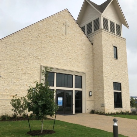 The new facility of First Baptist Church of Sutherland Springs, Texas. The congregation opened the new worship space on Sunday, May 19, 2019.