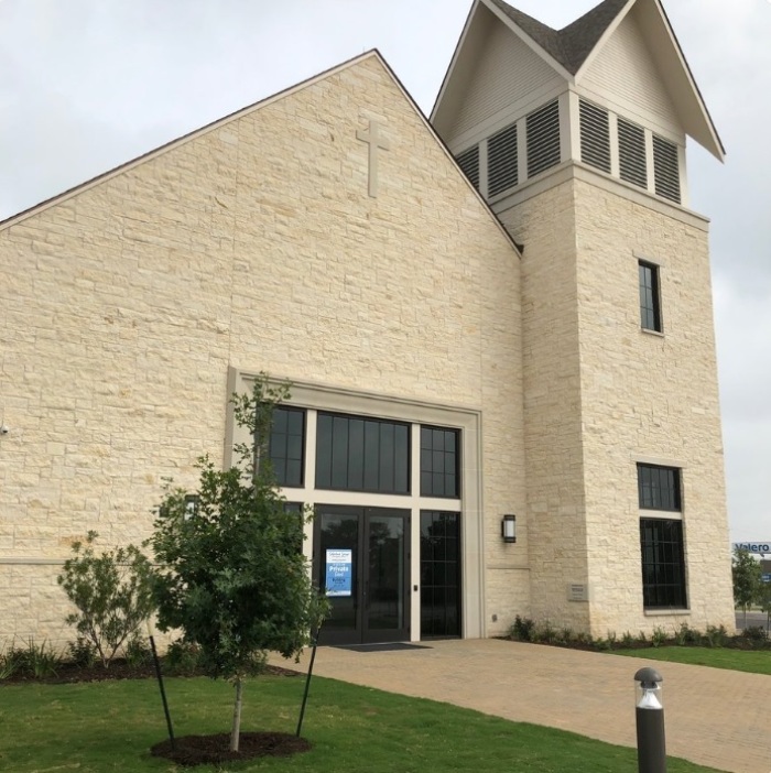 The new facility of First Baptist Church of Sutherland Springs, Texas. The congregation opened the new worship space on Sunday, May 19, 2019. 