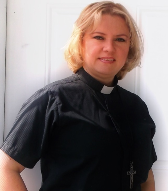 The Rev. Betty Rendón, a pastor at Emaus Evangelical Lutheran Church in Racine, Wisconsin, who was arrested along with other family members in an ICE raid on May 8, 2019. 
