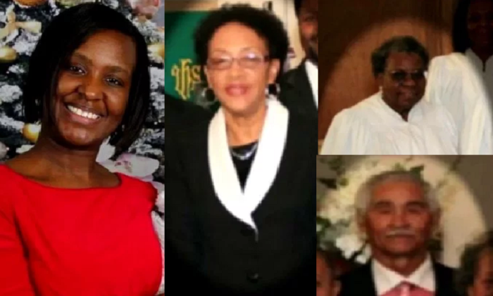 The Shiloh Baptist Church crash fatalities (L-R): Wartena Somerville, 36; Delois Williams, 72; Constance Wynn, 85 (top R); and James Farley, 87 (bottom R).