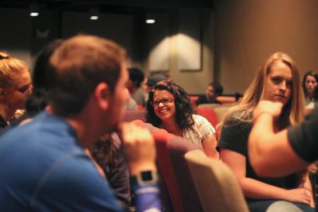 Young adults participate in Elevate Young Adult Ministry, an independent nonprofit ministry in Collin County, Texas. 