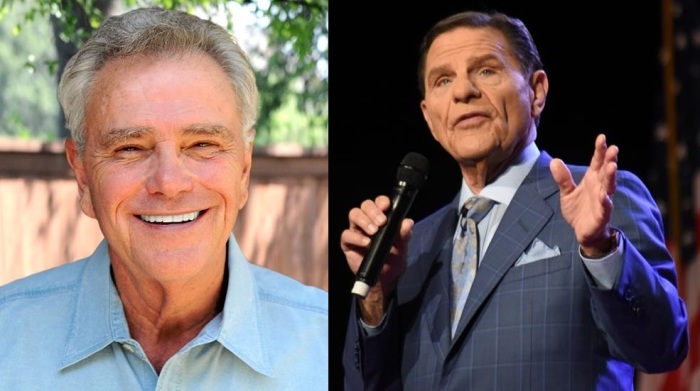 Televangelists James Robison (L) and Kenneth Copeland (R).