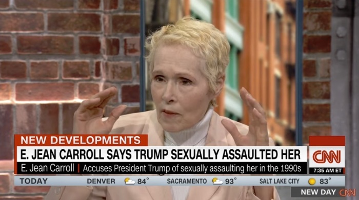 E. Jean Carroll speaks on CNN in June 2019.