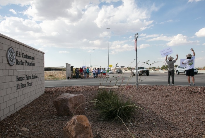Protesters from El Paso and California joined the Caravan to Clint, TX to protest the continued separation of migrant children from their families and the conditions they are being held by CBP. The protest was organized by Julie Lythcott-Haims from northern California on June 25, 2019, in El Paso, Texas.